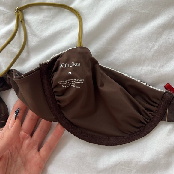 With Jean Swimsuit Top - Picture 3 of 6